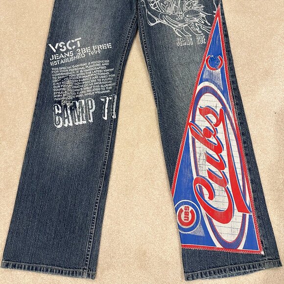 Rare Chicago Cubs Jeans VSCT Under Armour World Series Jacket 34x33 36x33 NWOT